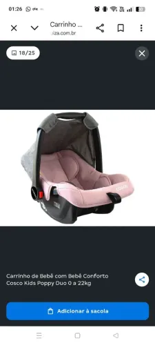 Bebê conforto da marca cosco