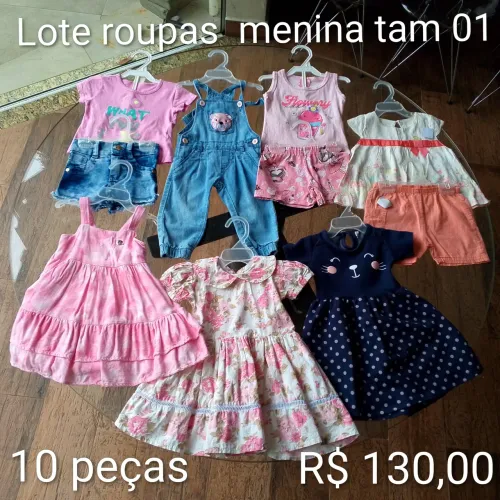 Lote roupas infantis tamanho 01
