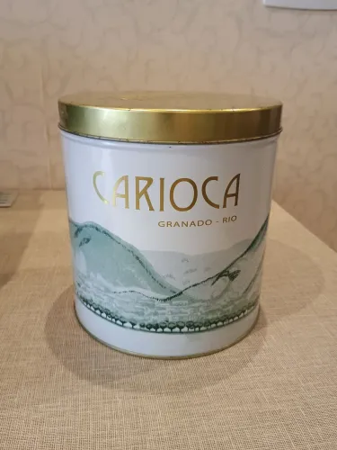 lata granado carioca rio  caixa decorativa de metal