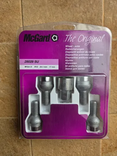 Parafuso antifurto MC Gard 28028 SU, M12 x 1,5