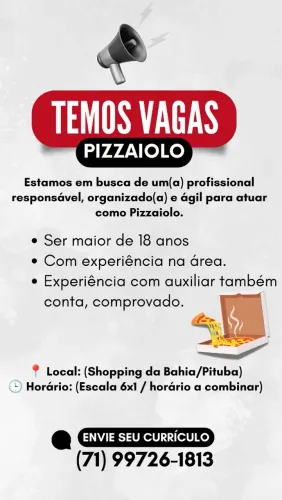 Vaga de Emprego.