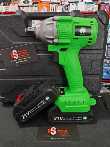 * Chave de Impacto sem Fio + 2 Baterias - Loja Store World