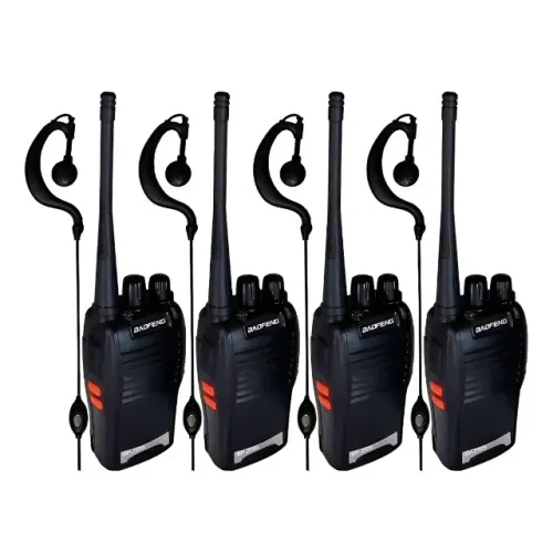 Kit 4 Rádio Comunicador Walk Talk Baofeng 777s