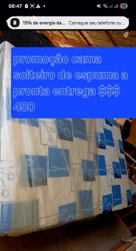 PROMOÇÃO CAMA SOLTEIRÃO DE ESPUMA A PRONTA ENTREGA!!! $$ 480