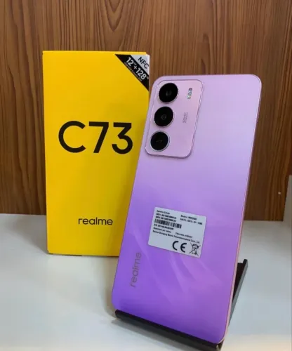 Celular Realme c73 4G NFC ANATEL 128GB 04Gb RAM Roxo Lacrado
