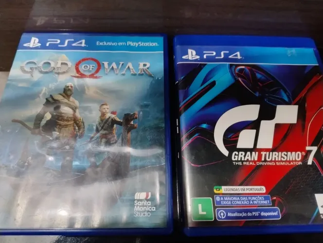 God of war e gran turismo 7 ps4