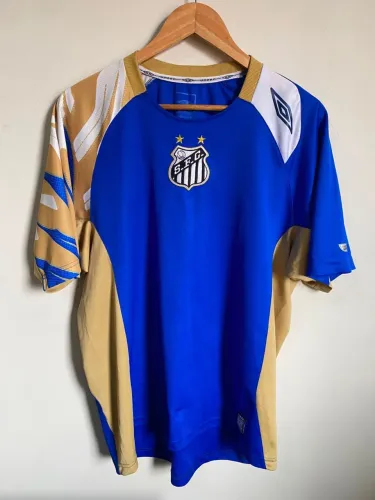 Camisa Santos azul treino 95 anos