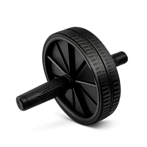 Roda Abdominal Rolo Para Exercício- Preto