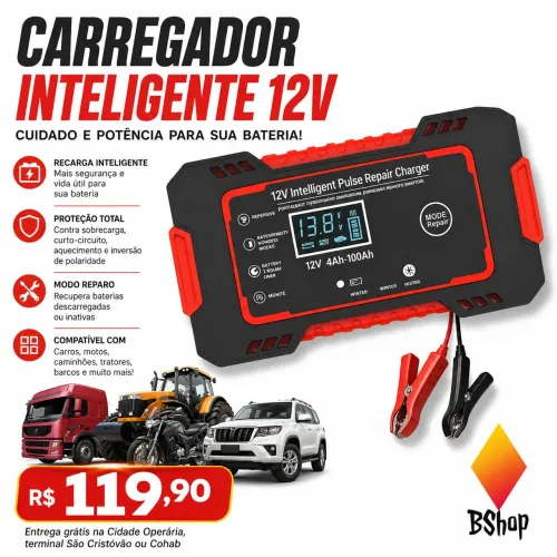 Carregador de bateria veicular