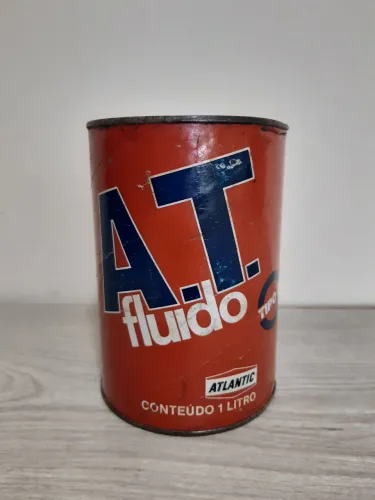 Lata Antiga Óleo Motor Atlantic AT