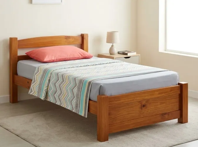 Cama de solteiro madeira maciça