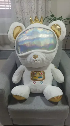 Urso De Pelúcia Astronauta Gigante 80 Cm