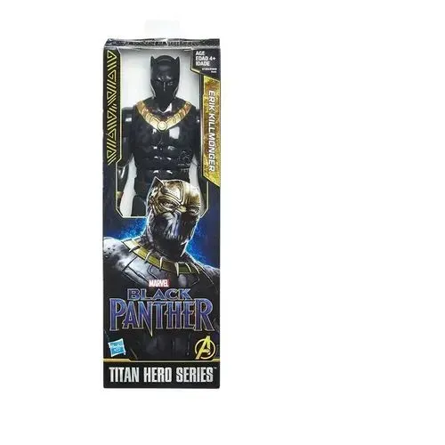 Boneco de ação Marvel Black Panther Titan Hero Series 12 polegadas 30 cm Erik Killmonger 