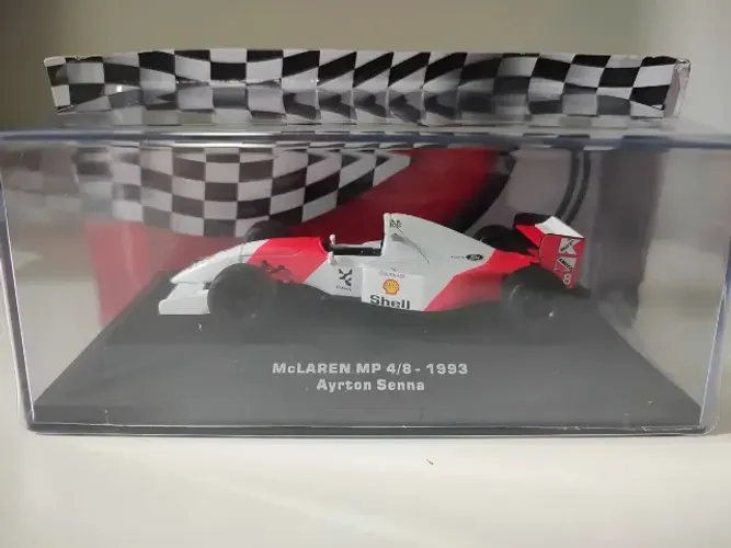 Miniatura Mclaren Mp4/8 1993 Senna Lendas Colecionáveis Ed5