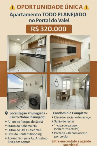 APTO PORTAL DO VALE