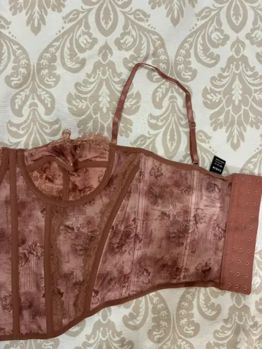 CORSELET ROSA - PEÇA NOVA