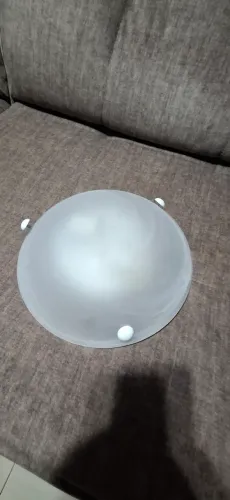 Plafin vidro fosco leitoso