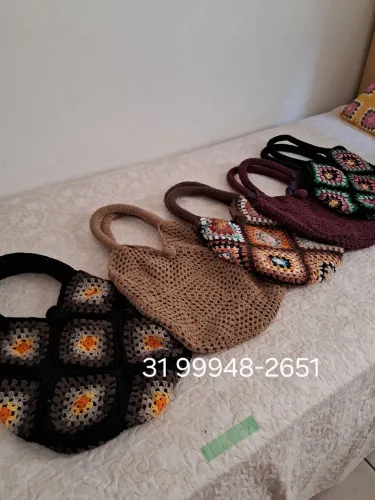 Bolsas em croche