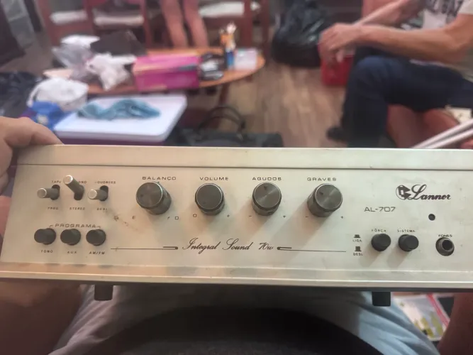 Amplificador Estéreo Lammer AL?707 Vintage - Clássico Hi?Fi