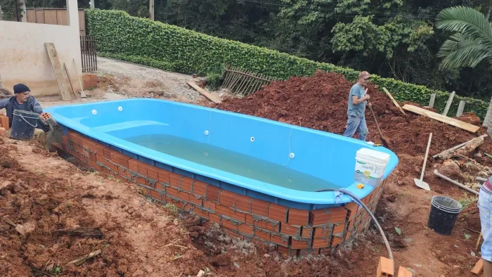 Piscina de fibra