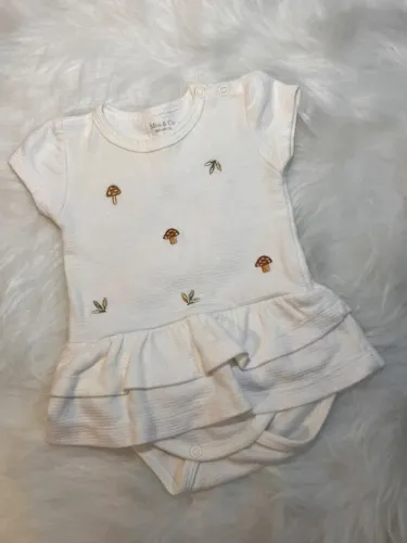 Body Vestido Cogumelos Mini & Co