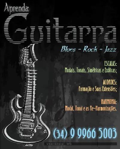AULAS DE GUITARRA BLUES, ROCK, JAZZ E FUSION