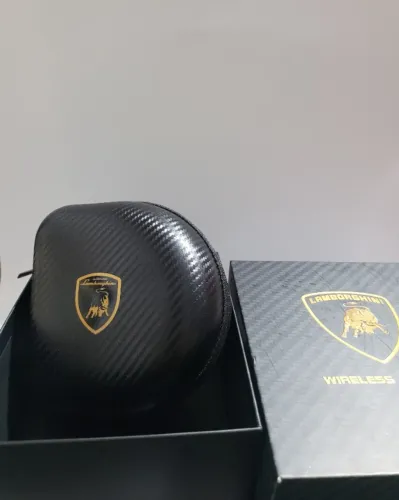 Fone de ouvido Bluetooth Lamborghini Huracan preto