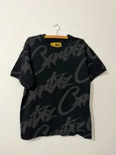 Camiseta Corteiz Allstarz Allover Preta