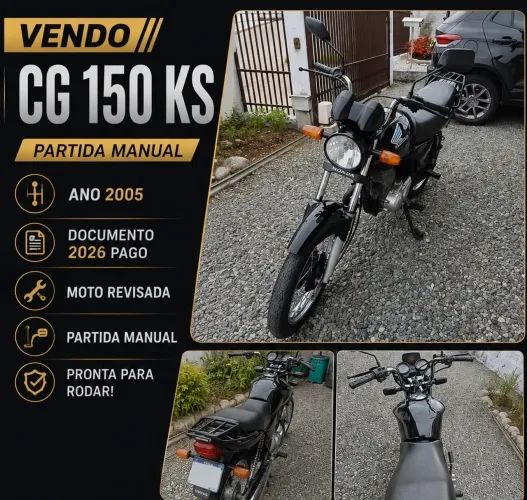VENDE-SE Honda CG 150 KS, ano 2005