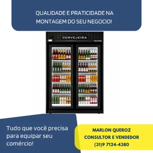 Cervejeira 2 Portas Polo Frio Preta