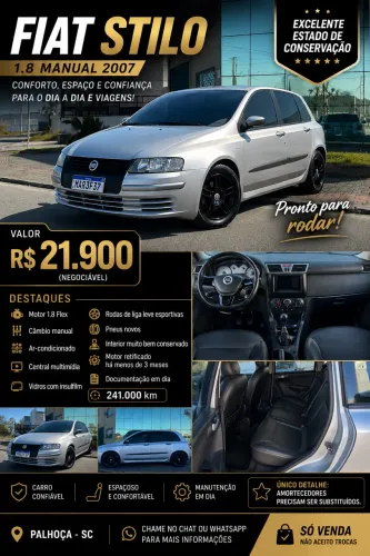 Fiat Stilo 1.8/ 1.8 Connect Flex 8V 5P 2007