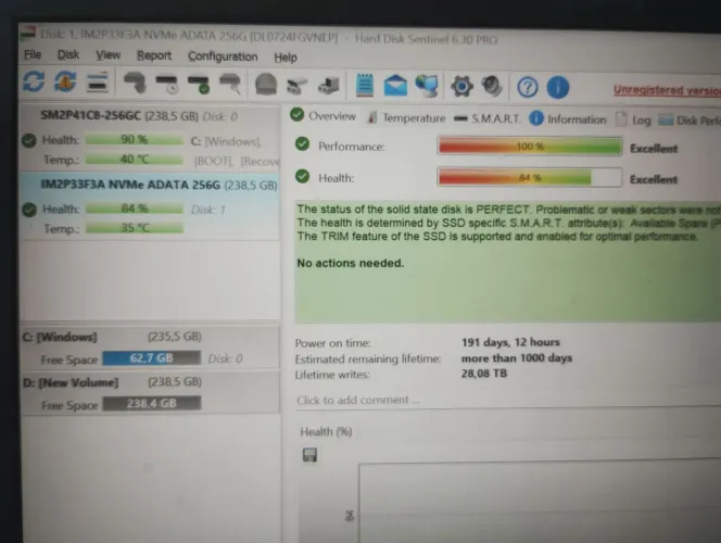 SSD M2 256gb