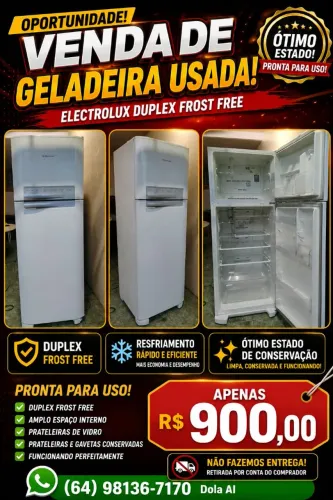 Geladeira Eletrolux funciona perfeitamente passamos cartão