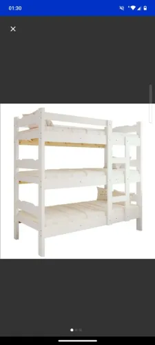 Cama Treliche Solteiro Branco + 3 colchões Ortobom