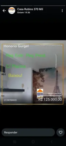 Apartamento para Venda em Rio de Janeiro, Honorio Gurgel, 2 dormitórios, 1 banheiro, 1 vag