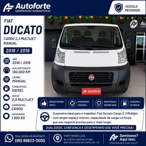 Fiat Ducato Chassi 2.3 16V Diesel 2019