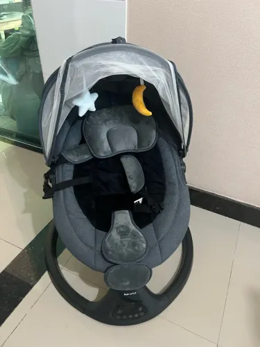 Cadeira Vibratória Infanti Bliss Baby Style Cor Preto Lisa