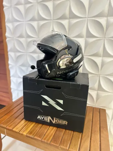 CAPACETE NORISK AVENGER + INTERCOMUNICADOR ? R$ 1.850