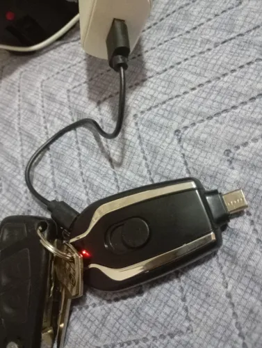 Chaveiro carregador de celular