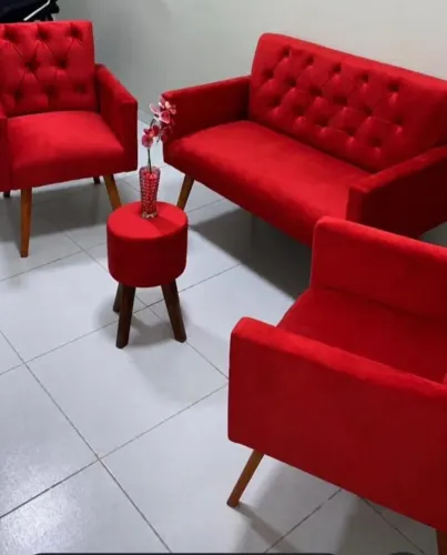 Kits Sofá namoradeira 1,20m sob encomenda acompanha 2poltronas contato 98- *