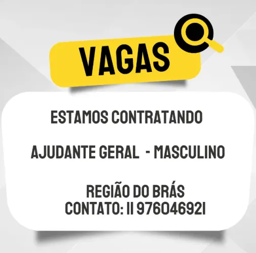 Ajudante Geral - Masculino 