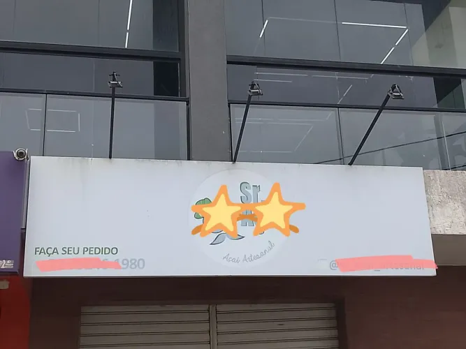 Placa de ACM + BRAÇO LUMINÁRIA+FOTOCÉLULA