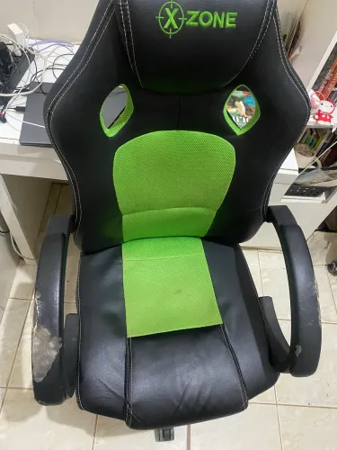 Cadeira Gamer Reclinável X-Zone Preta e Verde