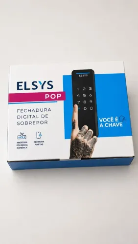 Fechadura Digital Elsys de Sobrepor, Preta | DS1100V