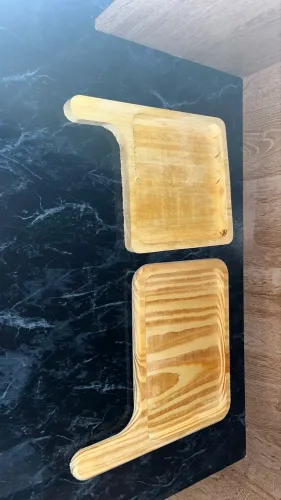 Jogo de porta petisco em bambu