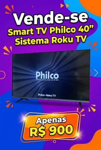 Smart TV 40 polegadas Philco Roku
