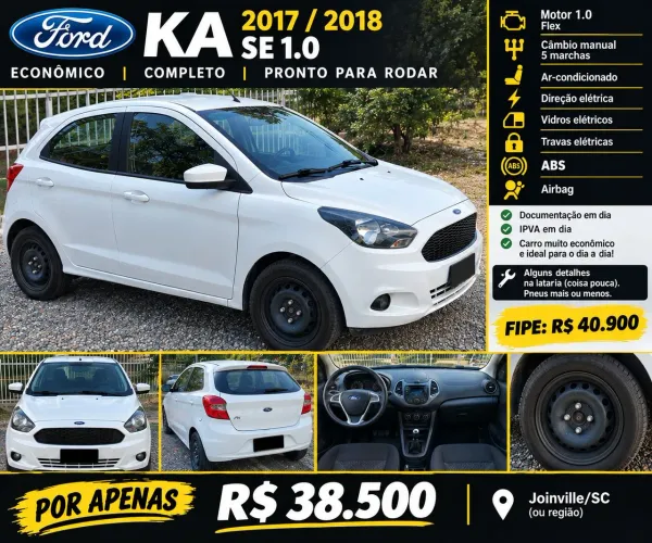 Ford KA 1.0 Se/se Plus Tivct Flex 5P 2018