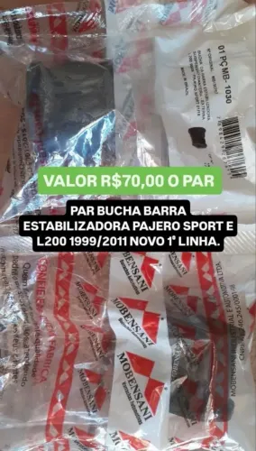 PAR BUCHA DA BARRA ESTABILIZADORA DIANT PAJERO SPORT E L 200