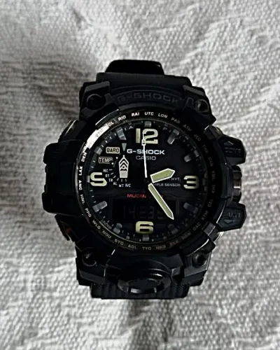 Relógio Casio G-Shock Mudmaster GWG1000, bateria solar, importado