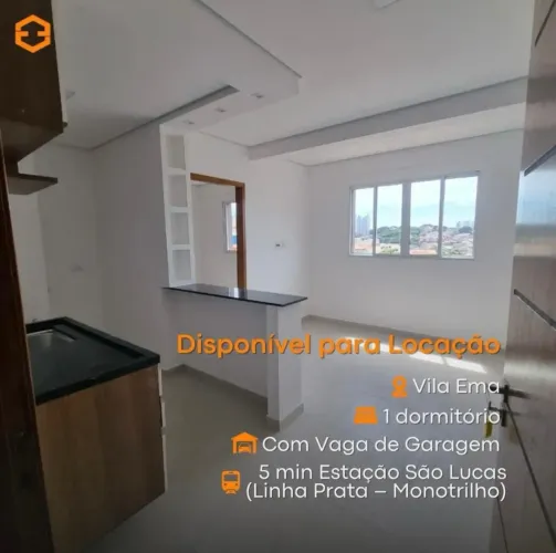 LANÇAMENTO PARA LOCAÇÃO VILA EMA | APARTAMENTOS NOVOS | 1 OU 2 DORM | PRÓXIMO AO METRÔ |